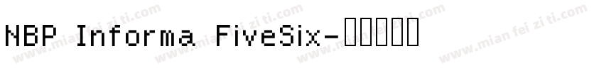 NBP Informa FiveSix字体转换